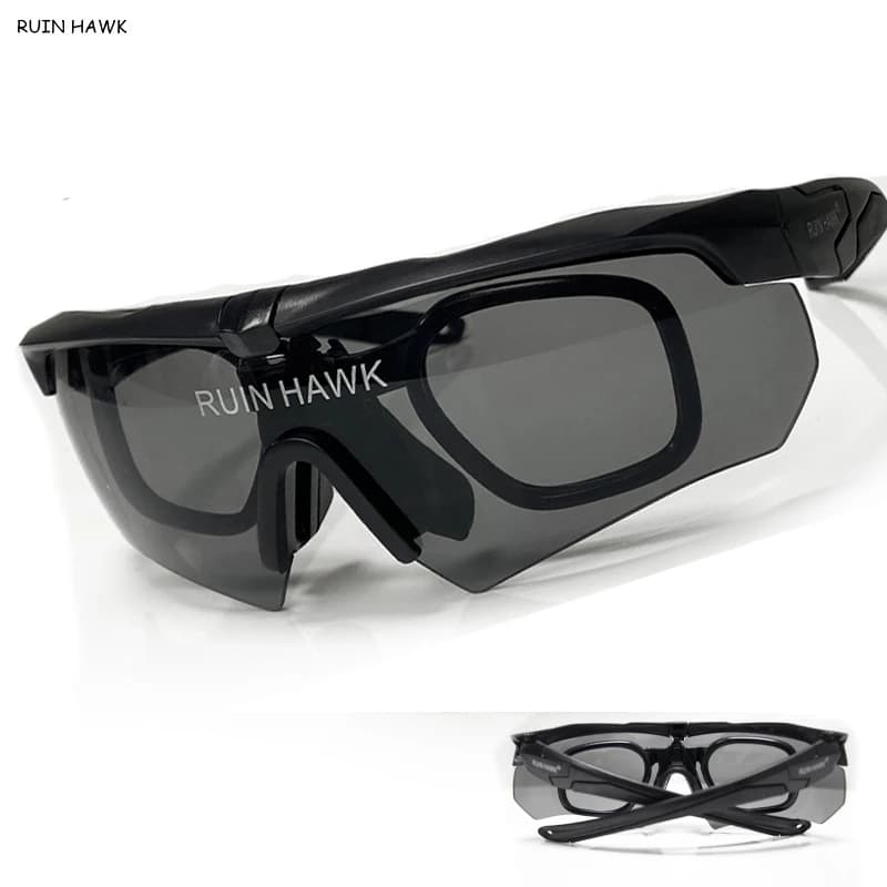 Lunettes tactiques avec monture myopie pour airsoft, chasse, randonnée - Équipement militaire pêche