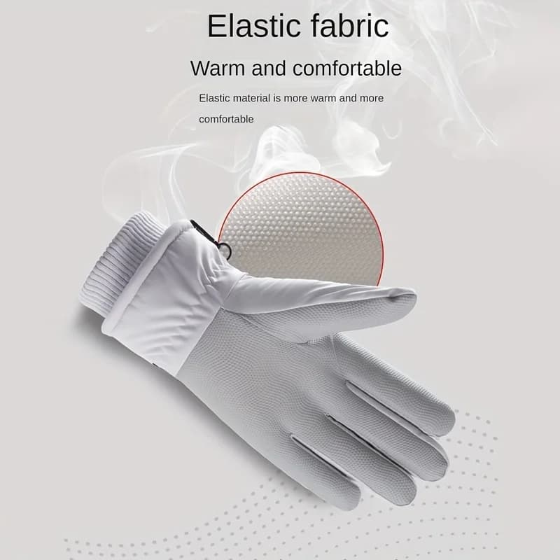 Gants chauffants femme hiver avec écran tactile : imperméables et doublure polaire pour sports d'hiver