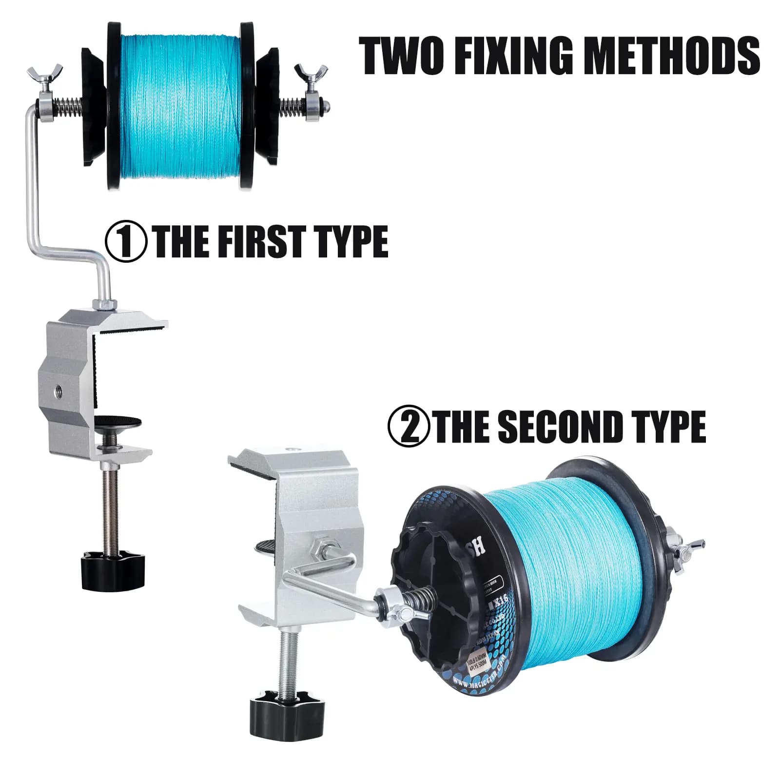 Machine à enrouler ligne de pêche portable pour moulinet baitcasting et spinning