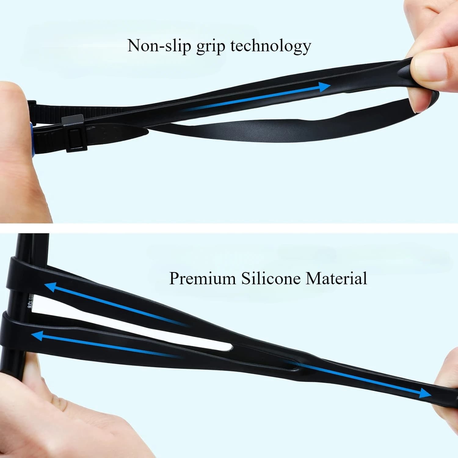 Lunettes de natation anti-buée ajustables pour adultes et adolescents - Design étanche confortable piscine mer