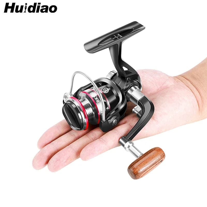 Moulinet spinning ultraléger Huidiao 150g série 500/800 - Ratio 5.2:1 pour pêche sur glace compact