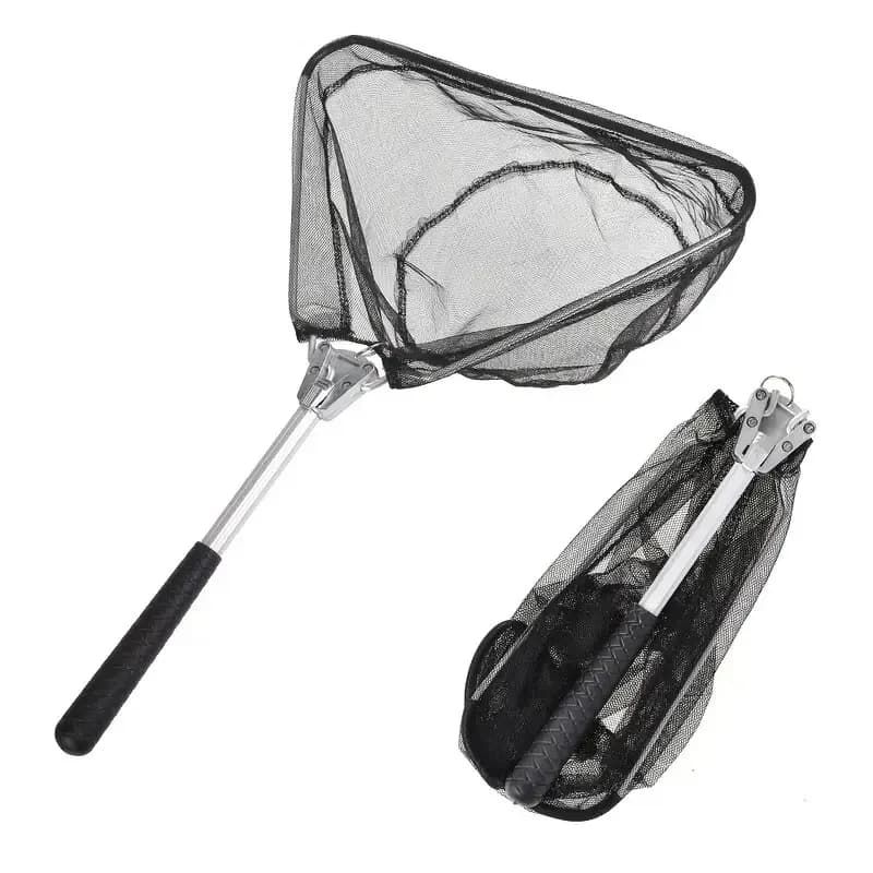 Filet d'épuisette pliable robuste 5.91FT/7.87FT pour kayak, pêche à la mouche et gros poissons