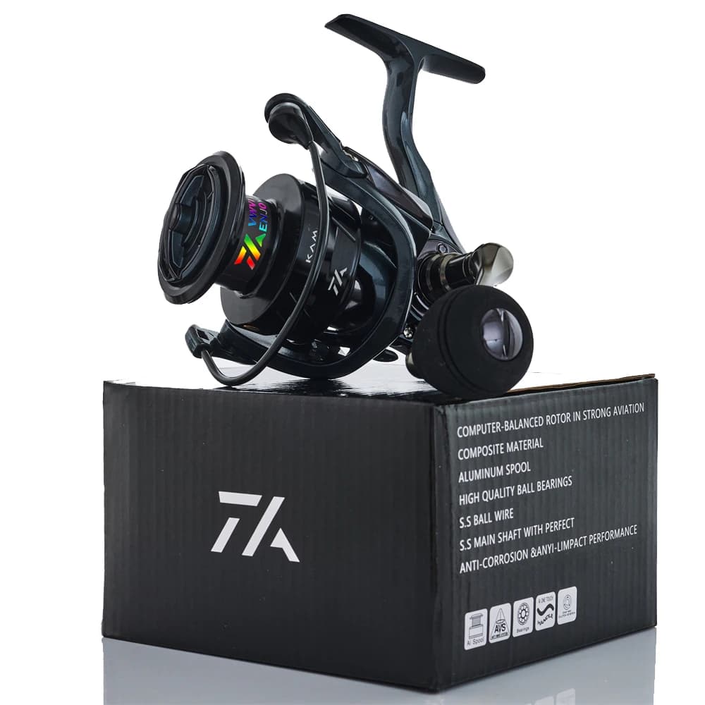Moulinet de pêche tout alliage haute vitesse 6.2:1 VWVIVIDWORLD - pour spinning, casting et baitcasting