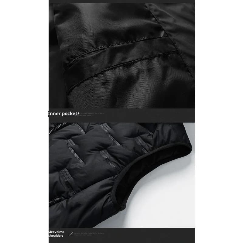 Gilet homme Jeep Spirit coupe-vent chaud - Cardigan à capuche color block pour automne hiver