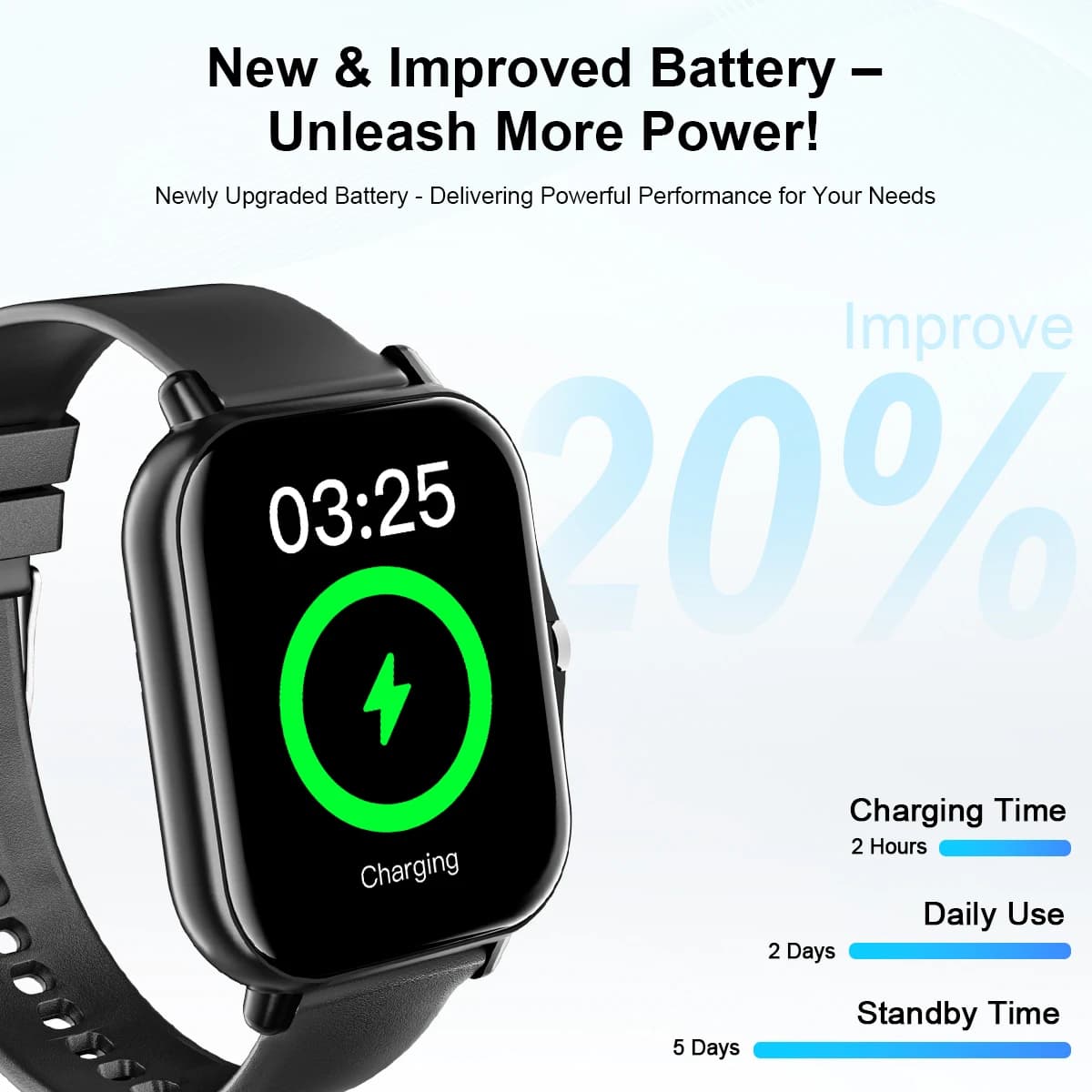 Smartwatch Enfants Adultes - Appels BT, Surveillance Santé/Sommeil, Écran 1.83" HD, Étanche, Bracelet Sport