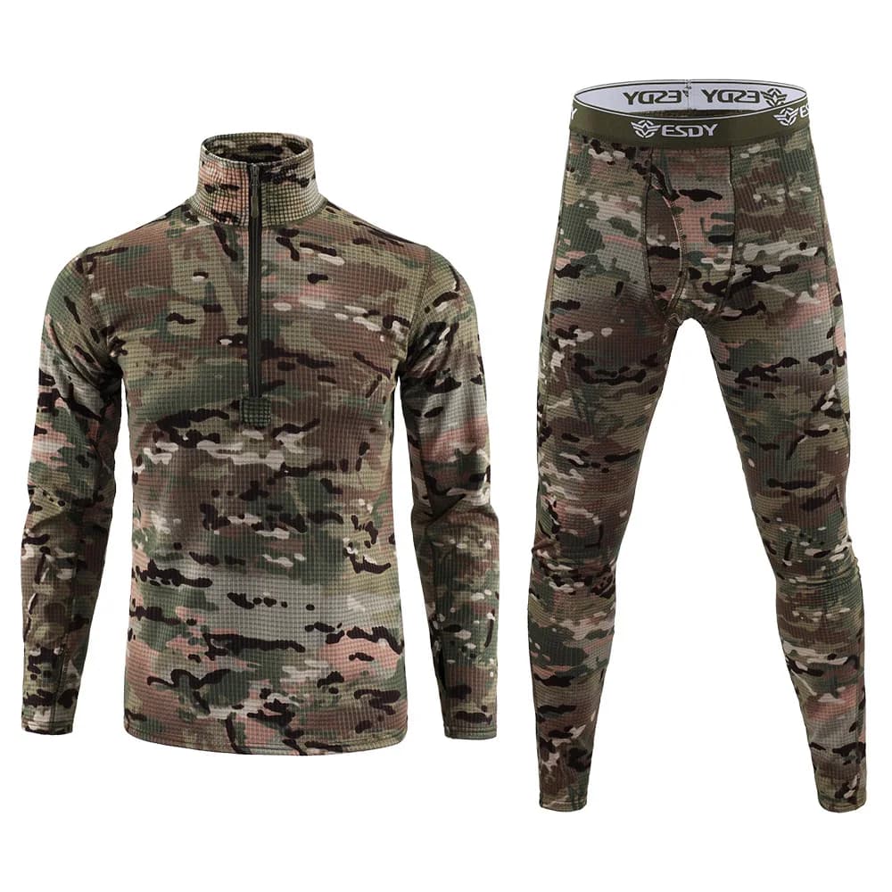 Ensemble thermique Ghillie chasse hiver polaire pêche camping randonnée montagne ajusté