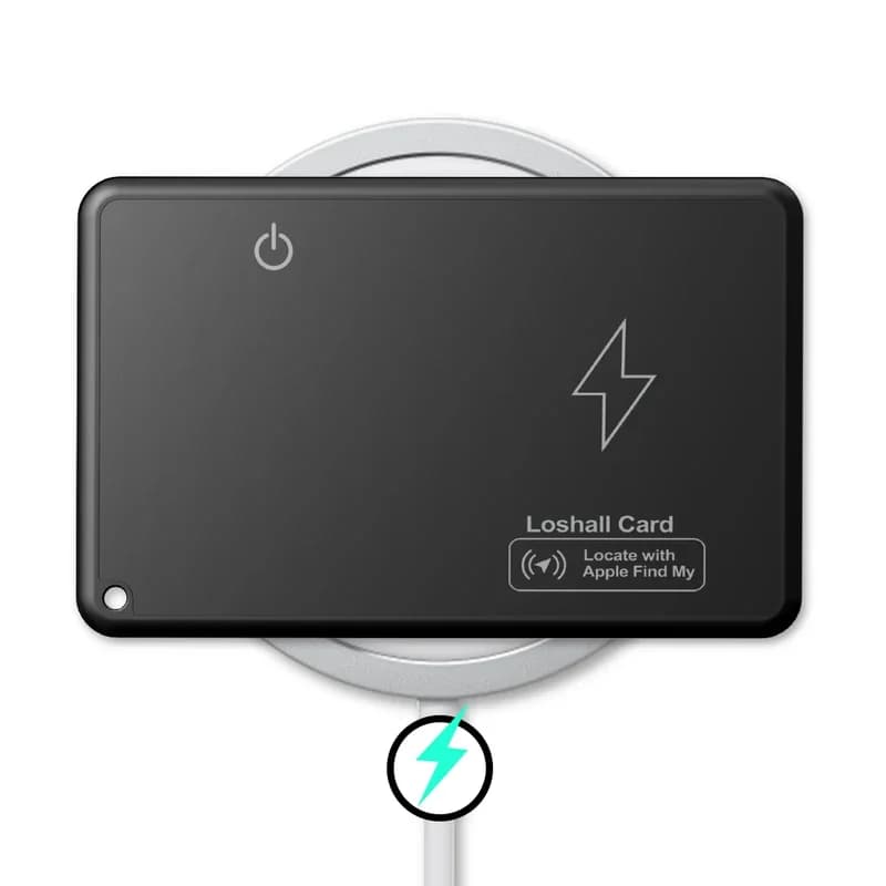 Traceur GPS portefeuille compatible Apple Find My - Localisation sans fil étanche avec application