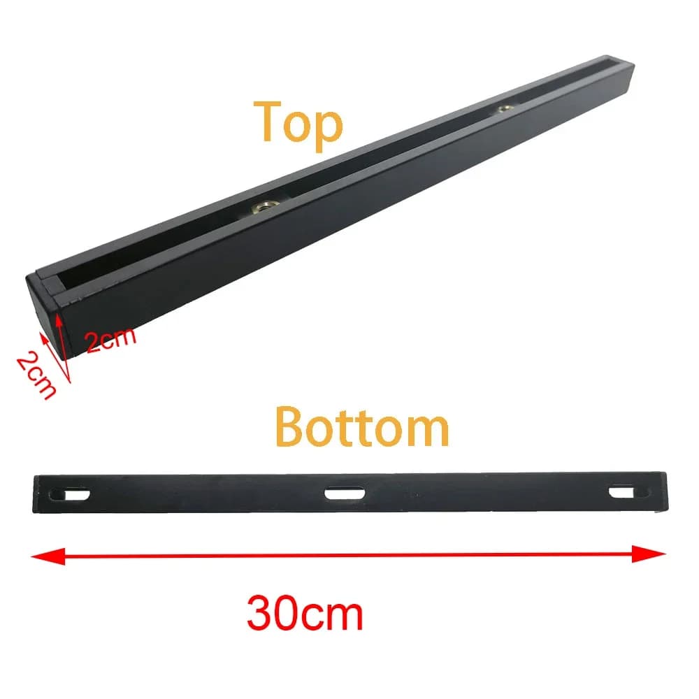 Rails coulissants aluminium pour kayak avec support canne à pêche - Accessoires fixation marine bateau gonflable