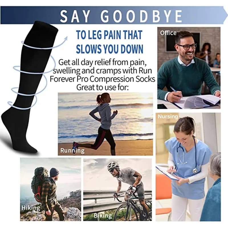 Chaussettes compression voyage grossesse varices - Soutien médical pour pêcheurs sédentaires