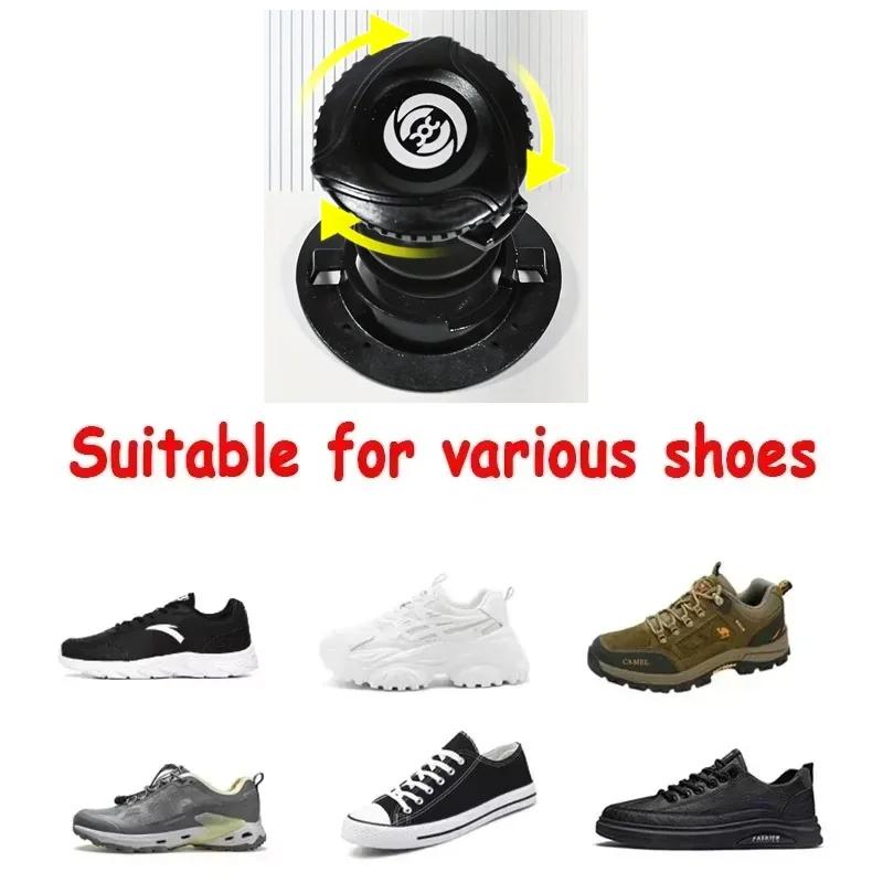Lacets automatiques réglables - Système de serrage rapide sans nœuds pour chaussures pêche