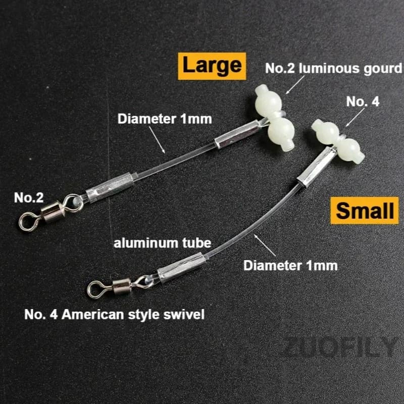 Support lumineux pour flotteurs gourde 5 pièces avec connecteur pivotant pour pêche en mer DIY