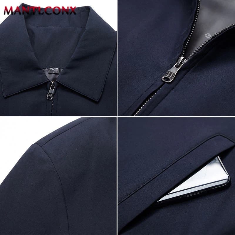 Veste polaire épaisse homme coupe-vent hiver automne blazer chaud manteau décontracté affaires