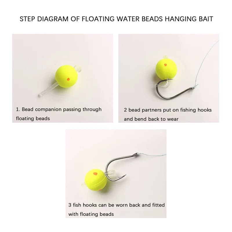 Flotteurs bicolores EPS 20PCS - Billes de flottaison ultra-légères pour pêche fine et précise