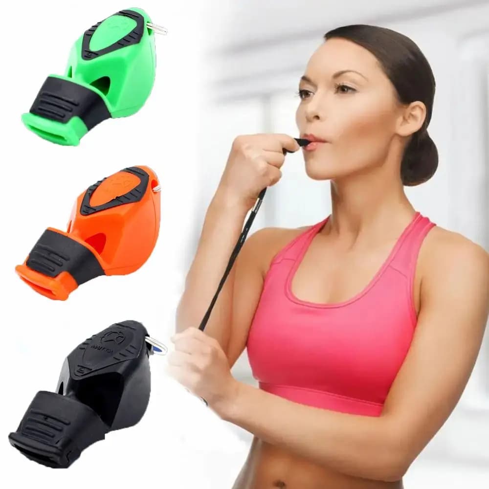 Sifflet main PVC haute qualité - Accessoire d'entraînement multicolore pour pêche