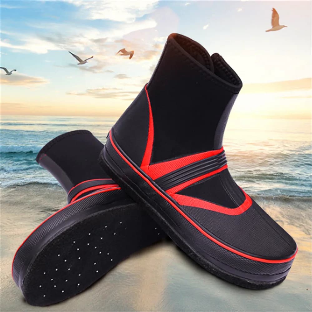 Chaussures de pêche à la mouche Outdoor Unisex Rock, bottes waders imperméables respirantes, semelle anti-dérapante à pointes