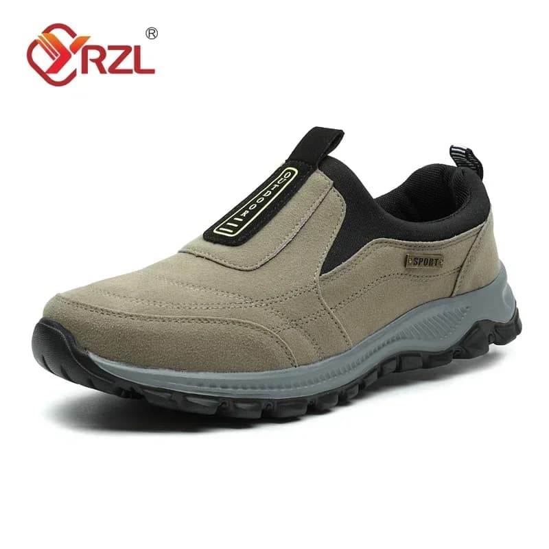 Chaussures de randonnée pêche homme YRZL en daim respirant, antidérapantes pour pêche en montagne et rivière