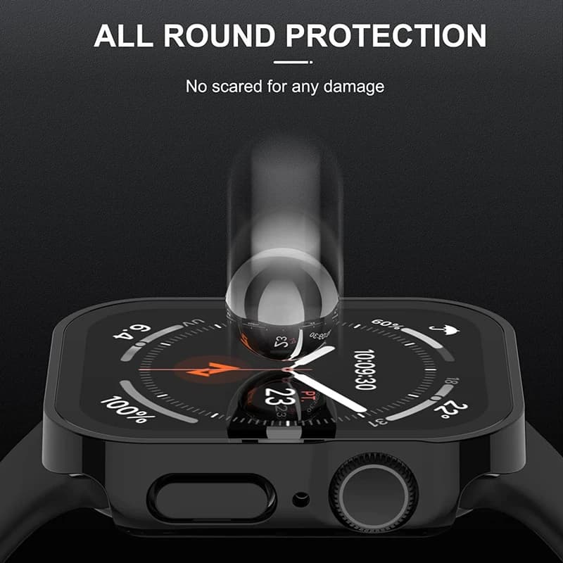 Étui étanche protection verre trempé Apple Watch - Compatible Ultra séries 5 à 10 40-49mm waterproof
