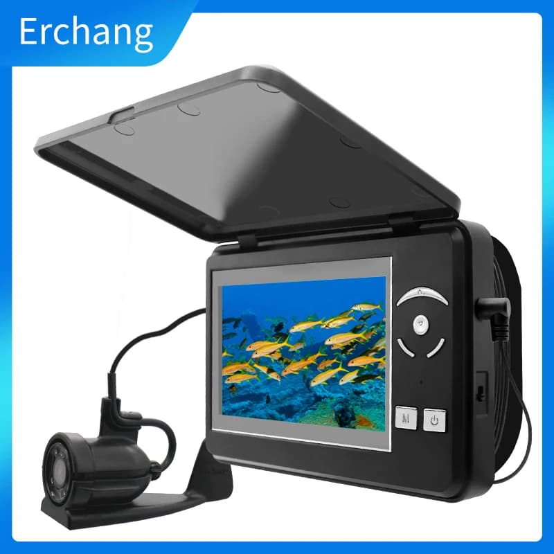 Caméra pêche sous-marine Erchang 4.3" zoom numérique 4x IP68 1000TVL - Détecteur poissons hiver
