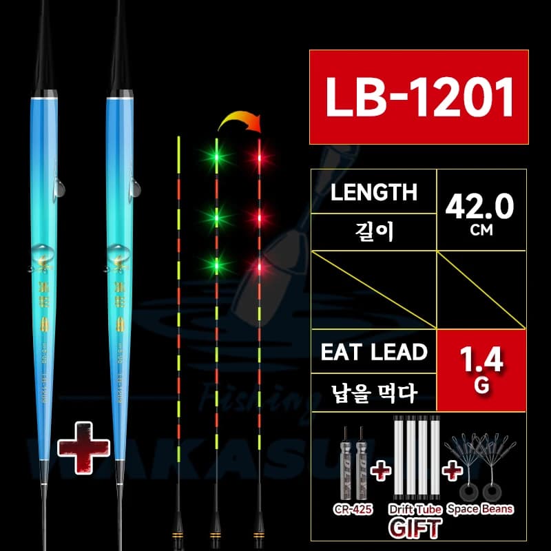 Flotteur électronique LED 3 mesh haute sensibilité 2024 pour pêche nocturne - équipement nano extérieur