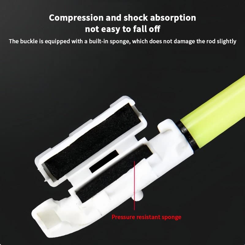Canne lumineuse électronique avec alarme morsure et flotteur lumineux USB rechargeable - Détecteur touche