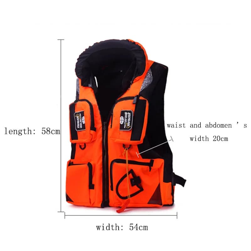 Veste de sécurité pêche nautique 2026 - Gilet de sauvetage respirant à séchage rapide pour navigation