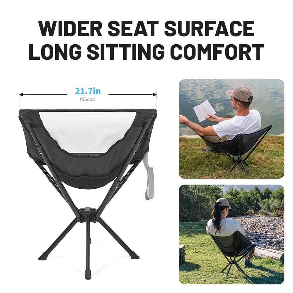 Chaise pêche Naturehike 2024 ultralégère aluminium haute charge pliante camping randonnée