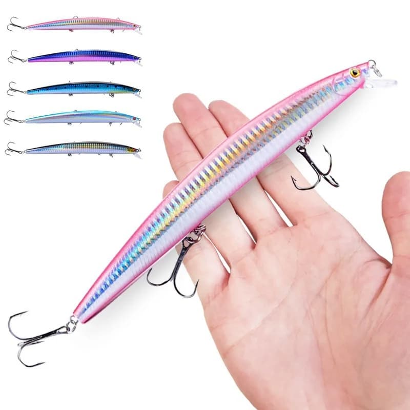 Leurre de pêche FLYSAND crankbait minnow 18cm 24g pour carnassiers mer et eau douce