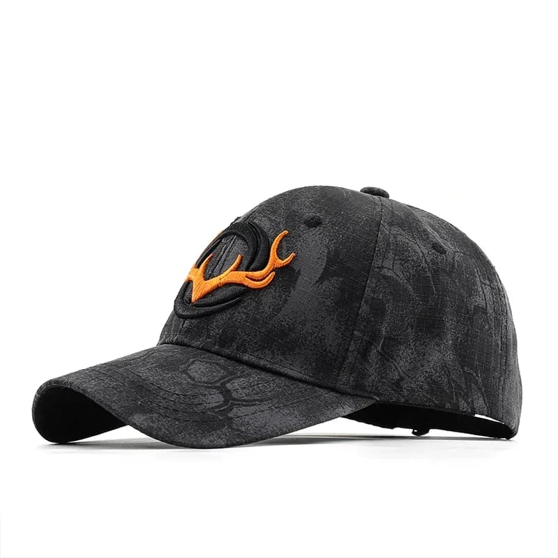 Casquette camouflage pêche réglable homme femme - Chapeau de pêche baseball ajustable activités extérieures