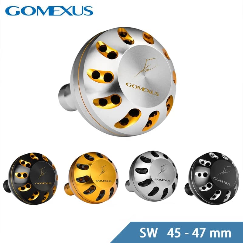 Poignée Gomexus Power Knob 45mm pour moulinets Shimano Saragosa Stella SW Stradic FJ 4000-8000 - Type B