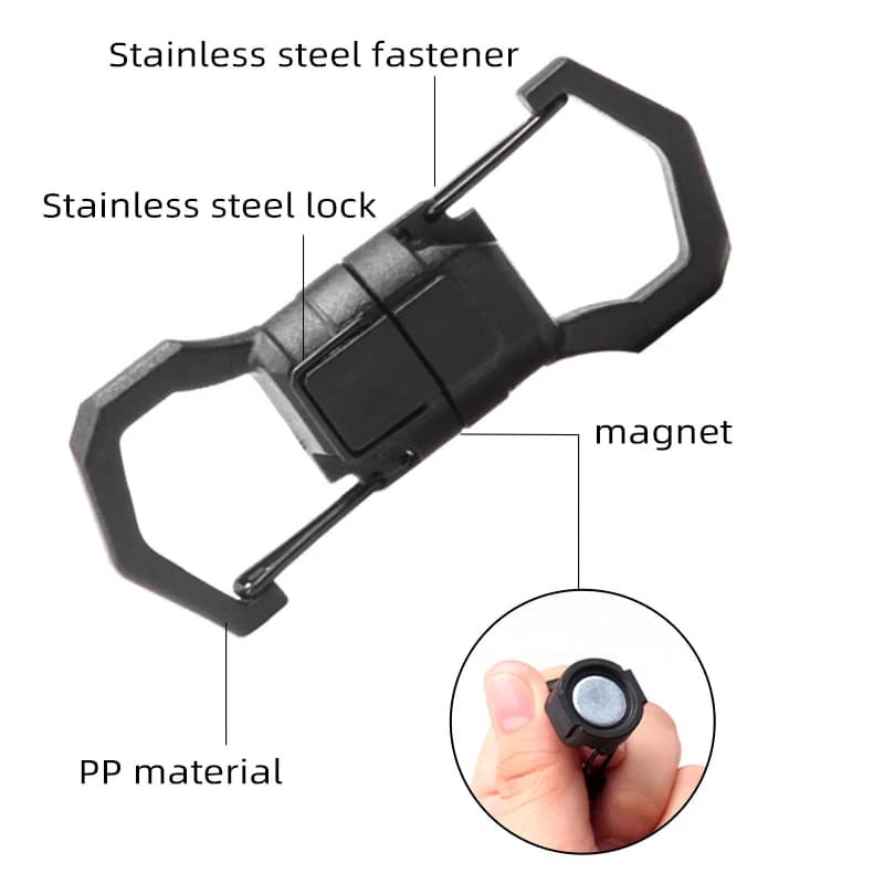 Boucle magnétique de pêche multifonction pour hameçons et outils de montagne