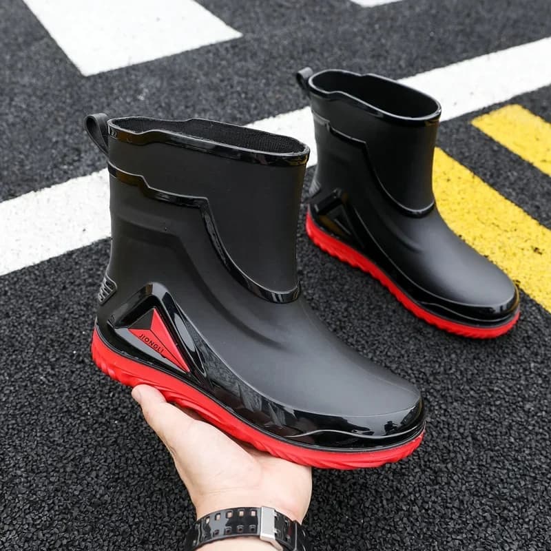 Chaussures pluie homme étanches nouvelle collection semelle EVA doublure polaire pêche hiver