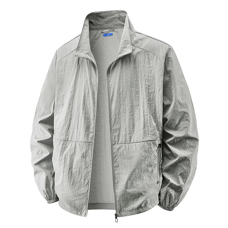 Veste pêche été grande taille 6XL à 8XL - Blouson ultra-fin anti-UV vêtement sport homme