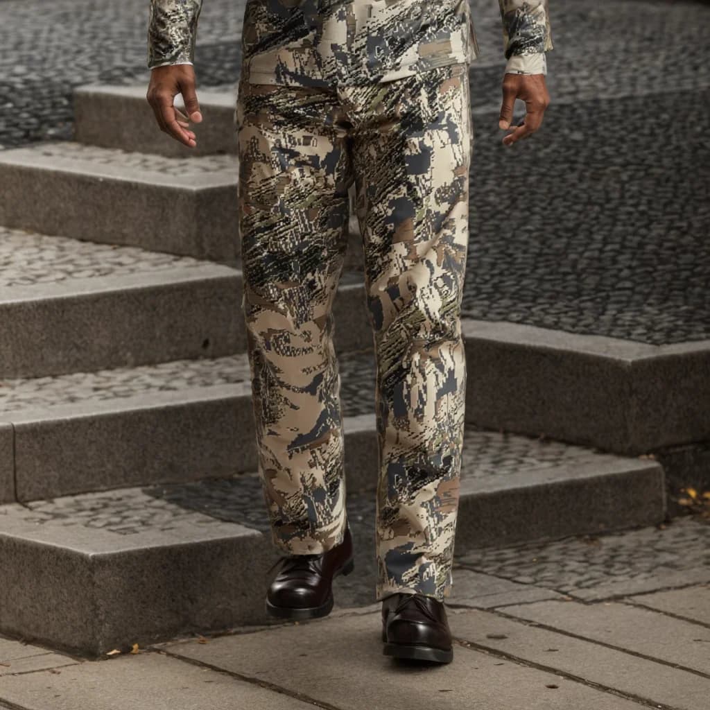 Pantalon camouflage pêche chasse imperméable coupe-vent point de rosée outdoor homme