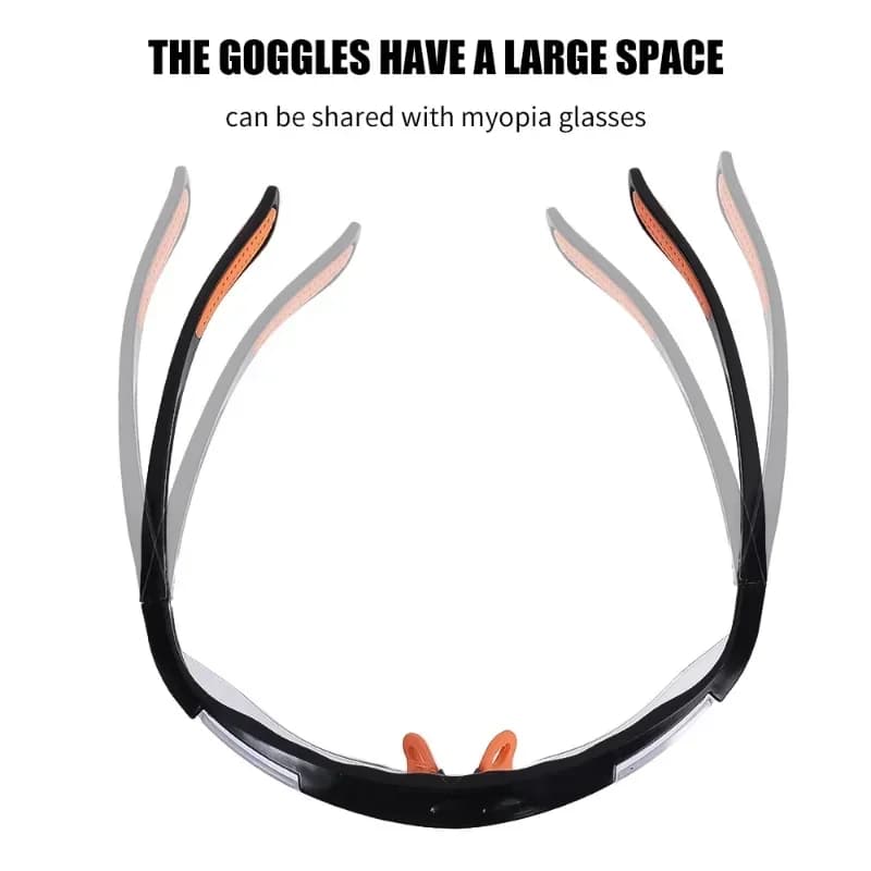 Lunettes de protection sécurité 6 pièces anti-poussière vent éclaboussures pêche cyclisme travail