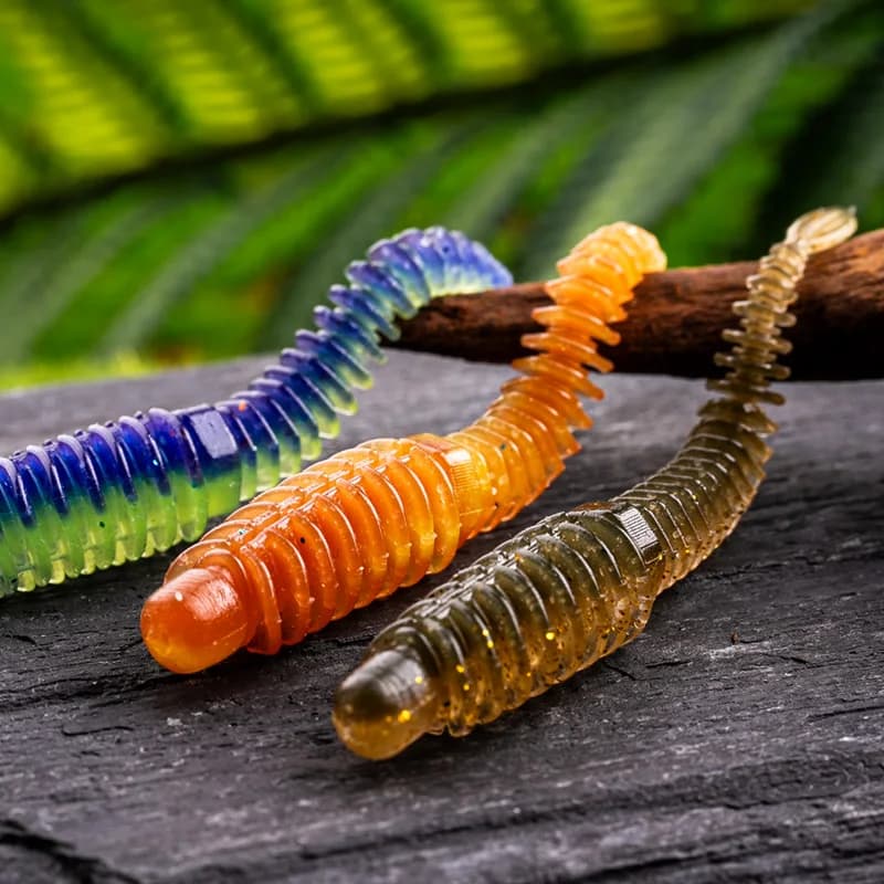 Leurre souple flottant Linhue 10 pièces pour la pêche de la carpe, appât silicone avec queue