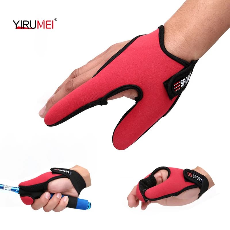 Gants de pêche 2 doigts anti-dérapants et anti-coupures, respirants pour pêche carpe et extérieur