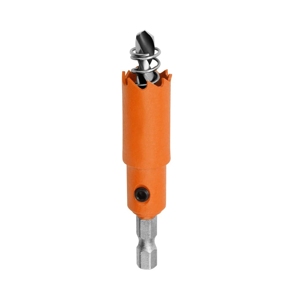 Foret bimétal orange 6.35mm pour bois plâtre plastique multifonctionnel bricolage pêche