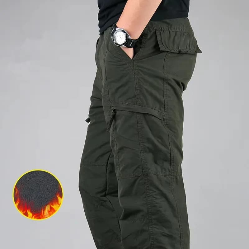 Pantalon cargo polaire tactique homme hiver 3XL pour pêche par grand froid coréen