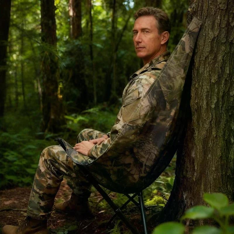 Chaise camouflage pêche et chasse suspendue arbre - Hamac portable léger pour camping