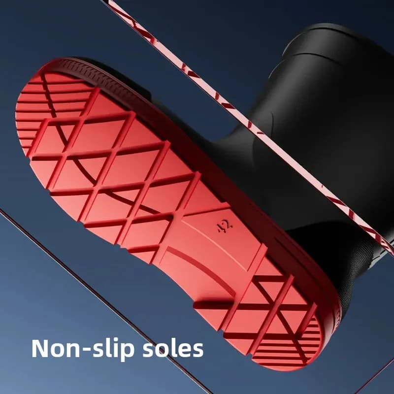 Bottes de randonnée pêche haute tube imperméables antidérapantes - Semelle EVA pour randonnée montagne
