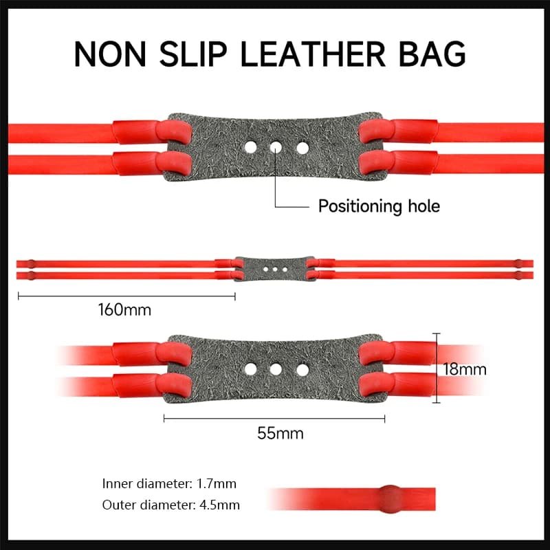 Bandes élastiques en latex naturel haute puissance - Équipement pour fronde de pêche et chasse sous-marine