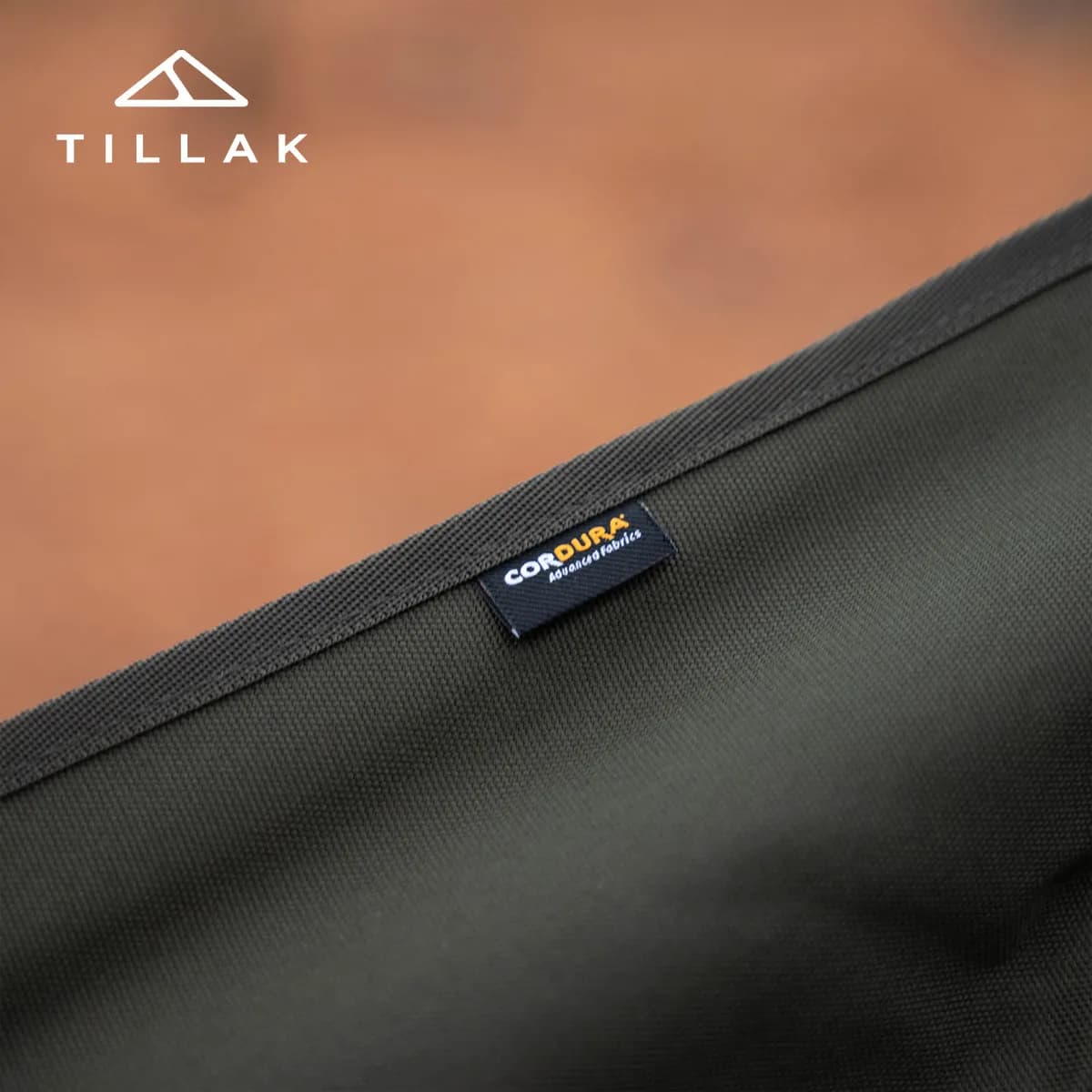 Fauteuil lune TILLAK haut dossier CORDURA - Tabouret pliant portable camping pêche randonnée vélo
