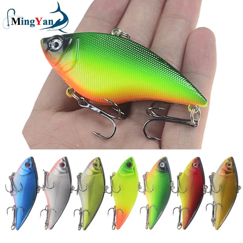 Leurre de pêche VIB dur 7cm 16g pour brochet perche, appât artificiel avec hameçons triple