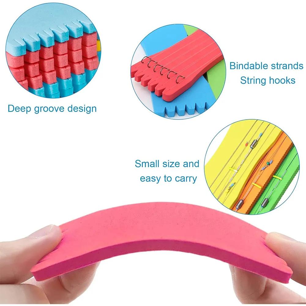 10 bobines en mousse pour enrouleur ligne de pêche, support montage et accessoires canne, couleurs aléatoires