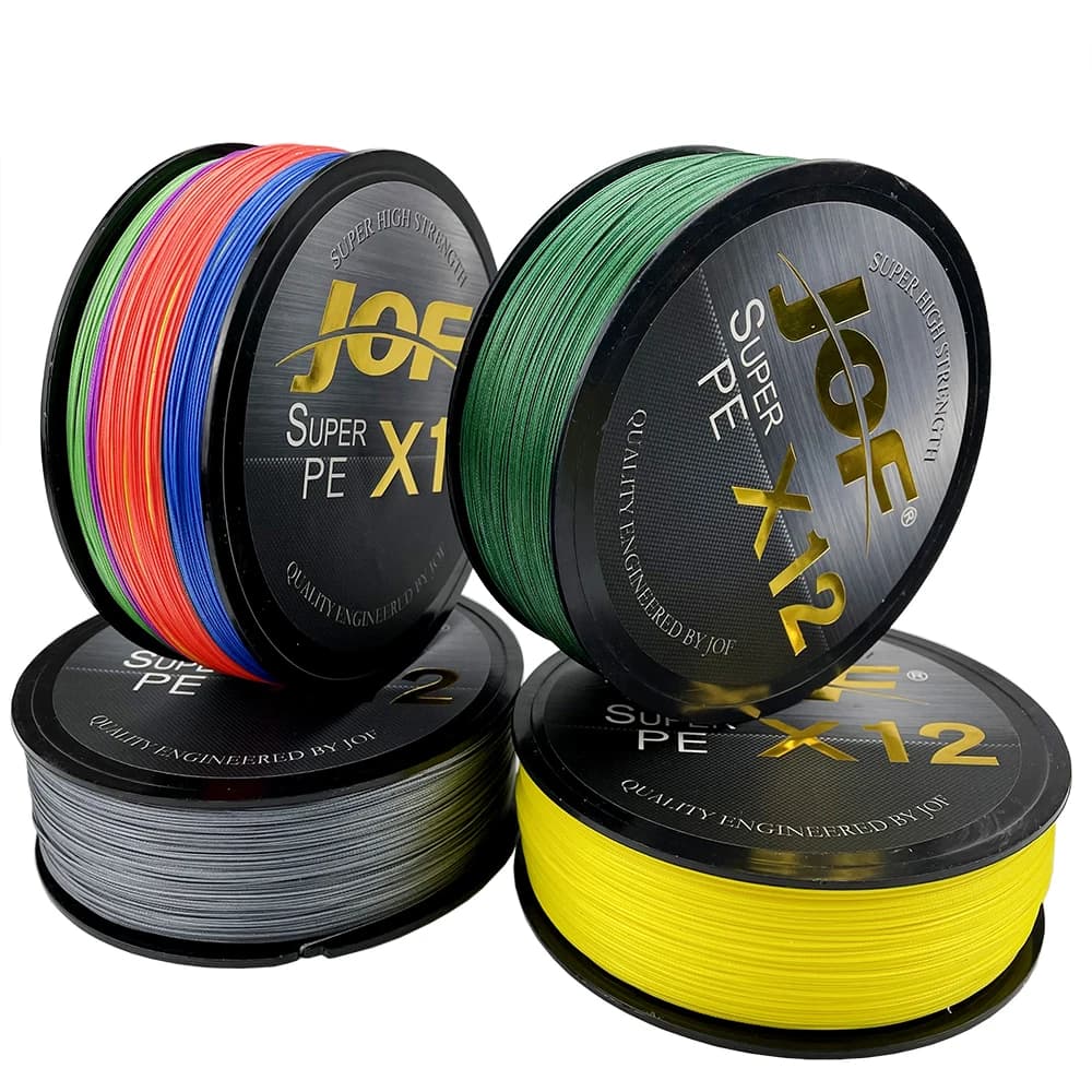 Ligne de pêche japonaise JOF multifilament PE 12 brins, ultra résistante pour la carpe, 20 à
