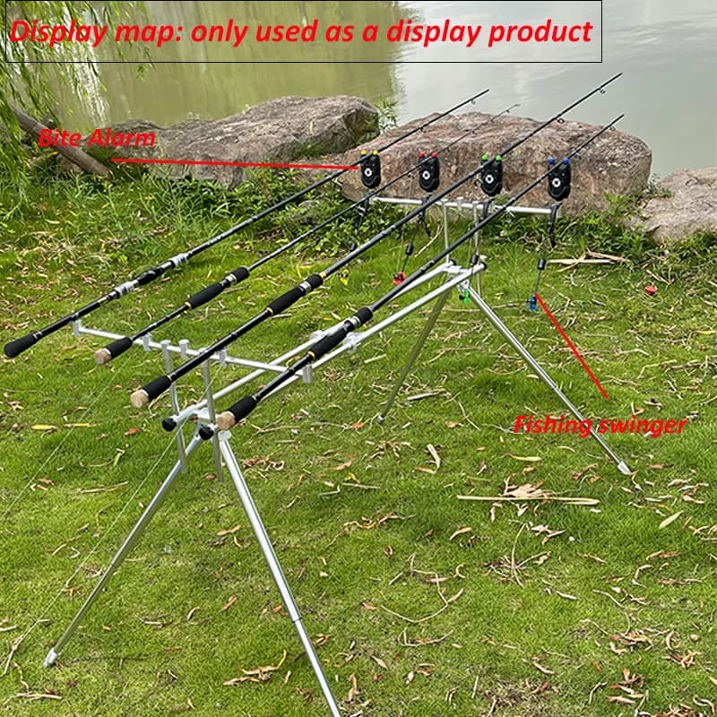 Set d'indicateur de touche lumineux LED pour la pêche à la carpe, avec hanger swinger et
