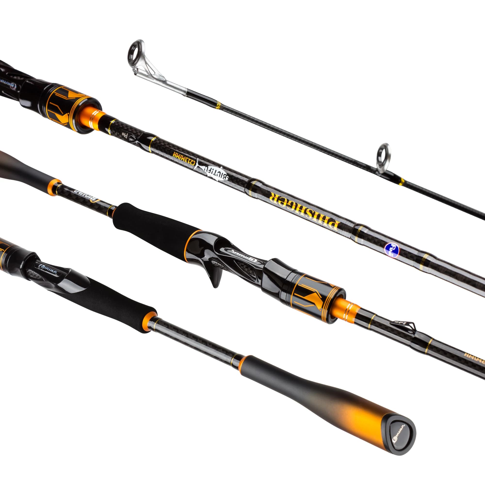 Canne casting BIUTIFU 2 brins 1.8-2.7m avec guides Fuji pour leurres 7-80g - Perche et brochet