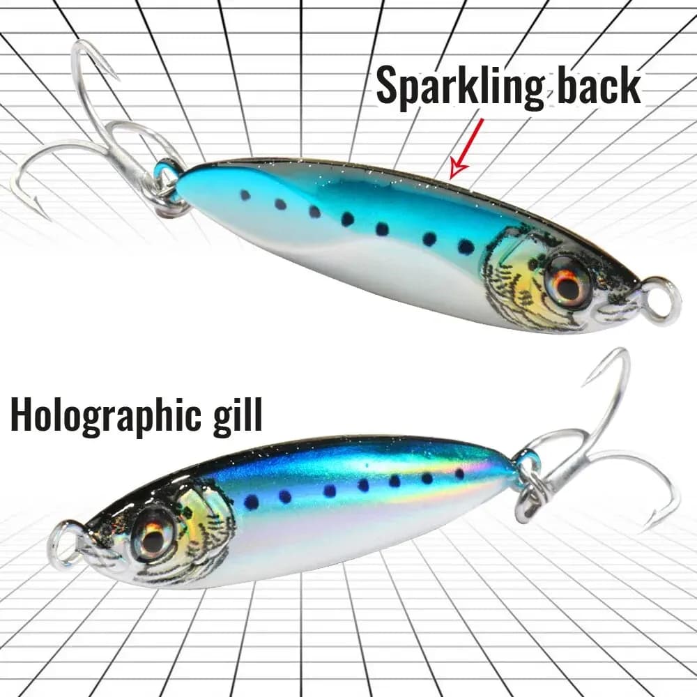Cuillère Tournante Métal 20-40g Œil Laser 3D - Leurre Spinning Popper Pêche Carnassiers Spinnerbait