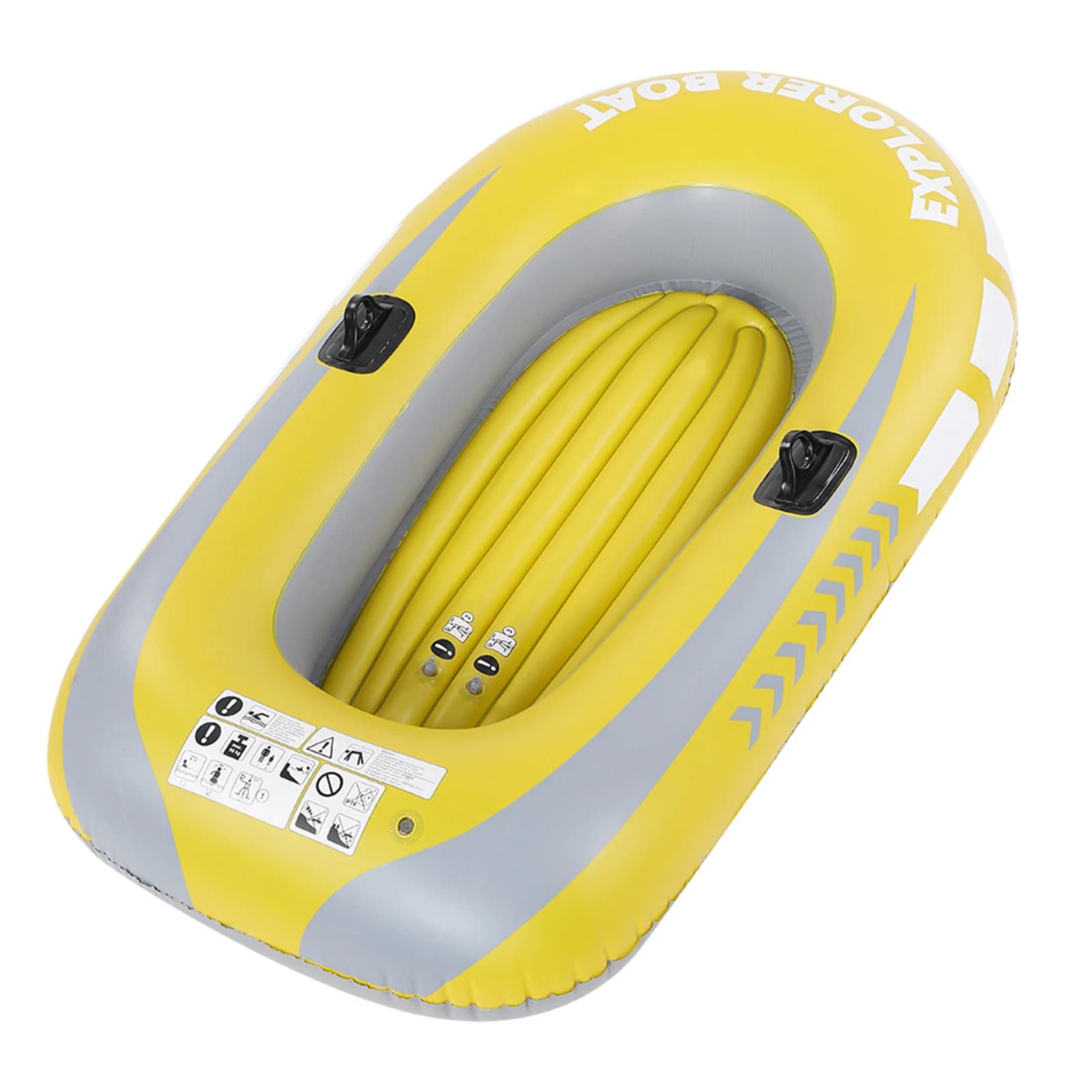 Kayak gonflable PVC 2 personnes canoë bateau à air pêche dérive plongée léger transport facile rangement compact