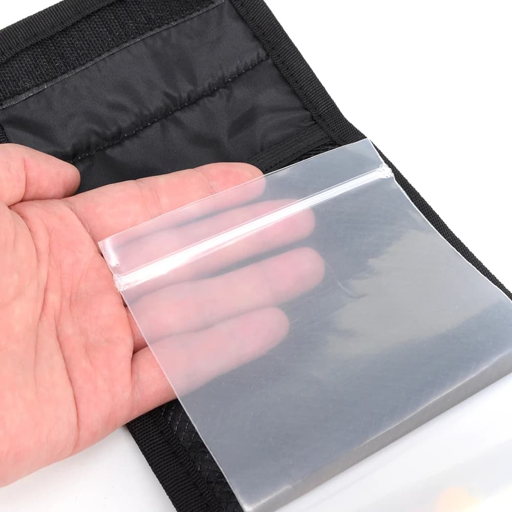 Sac de rangement transparent pour montages de pêche carpe porte-leurres et hair rigs
